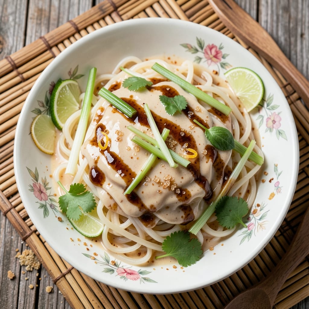A Taste of Thai Vermicelli Rice Noodles Recipe: Lemongrass-Coconut Balance in 25 Minutes