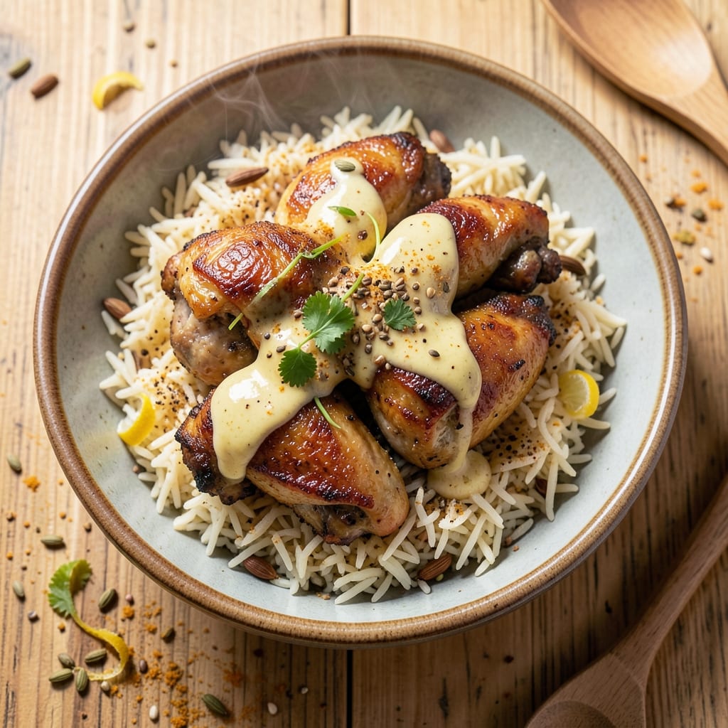 Afghani Chicken and Rice Recipe: Cardamom-Spiced One-Pot Fragrance