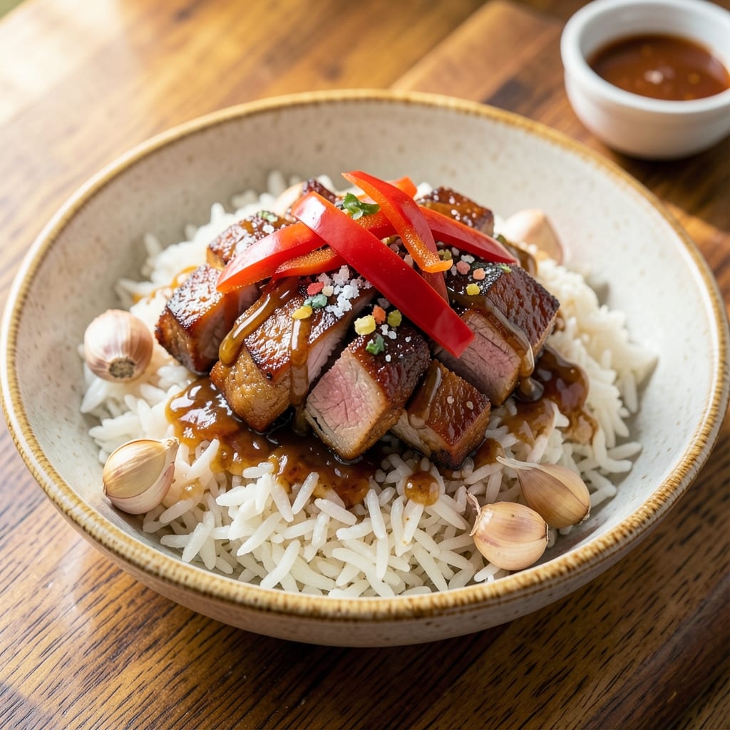 Adobo Rice Recipe Panlasang Pinoy: Soy-Sauce Glazed Rice with Savory Pork Bites