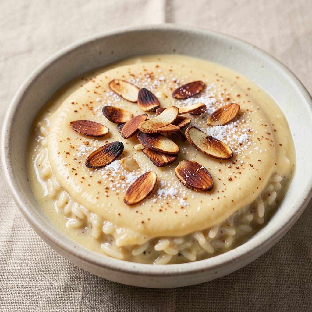 Almond Rice Pudding Recipe: Nutty Creaminess with Toasted Crunch