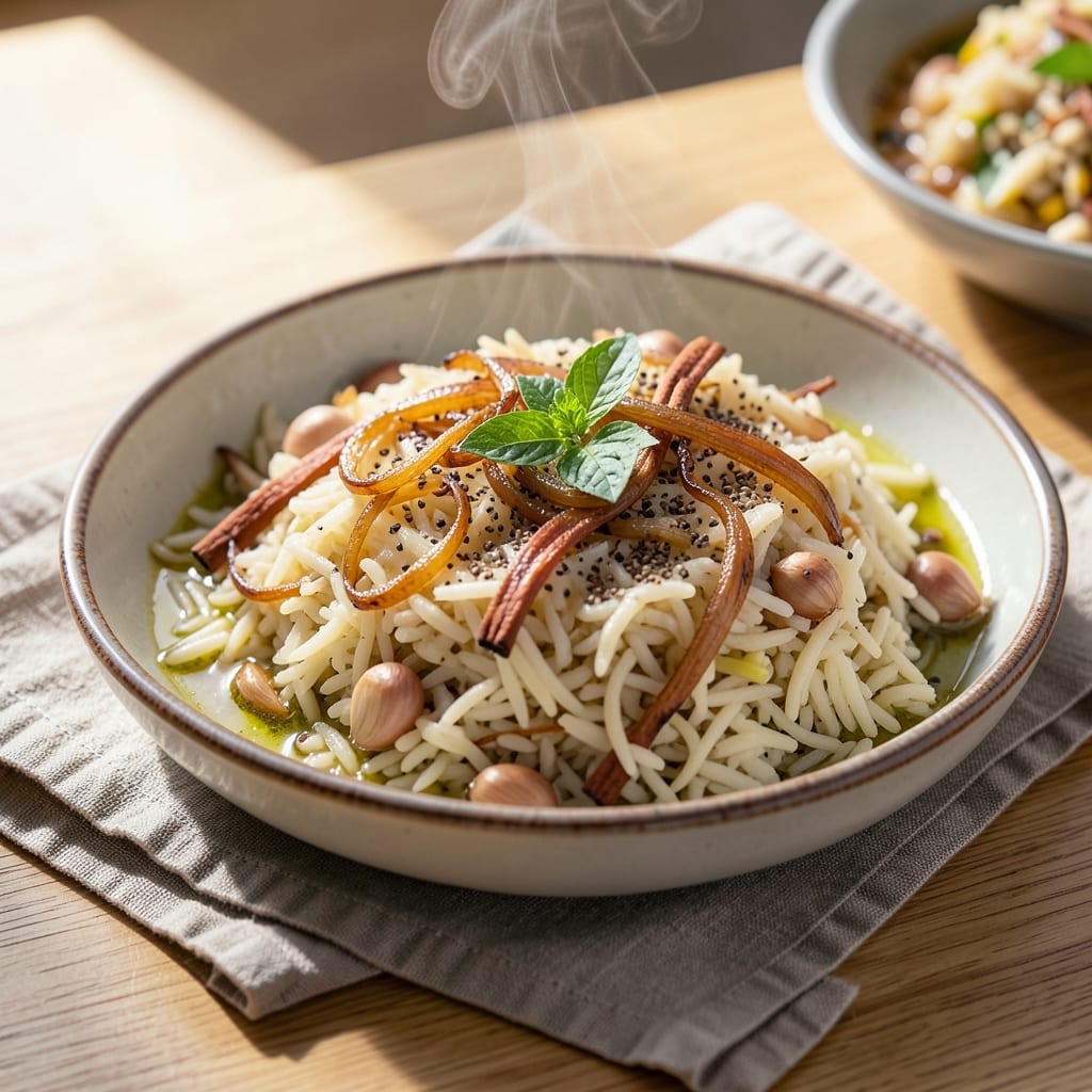 Anthony's Rice Pilaf Recipe: Golden-Grain Crunch With Toasted Spice Layers