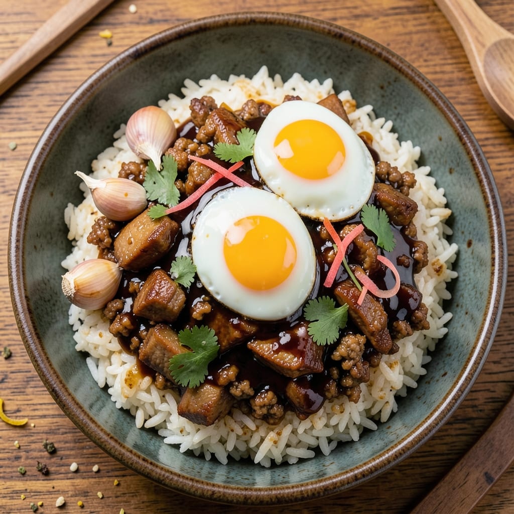 Asian Dirty Rice Recipe: Wok-Seared Umami Bomb With Crispy Eggs