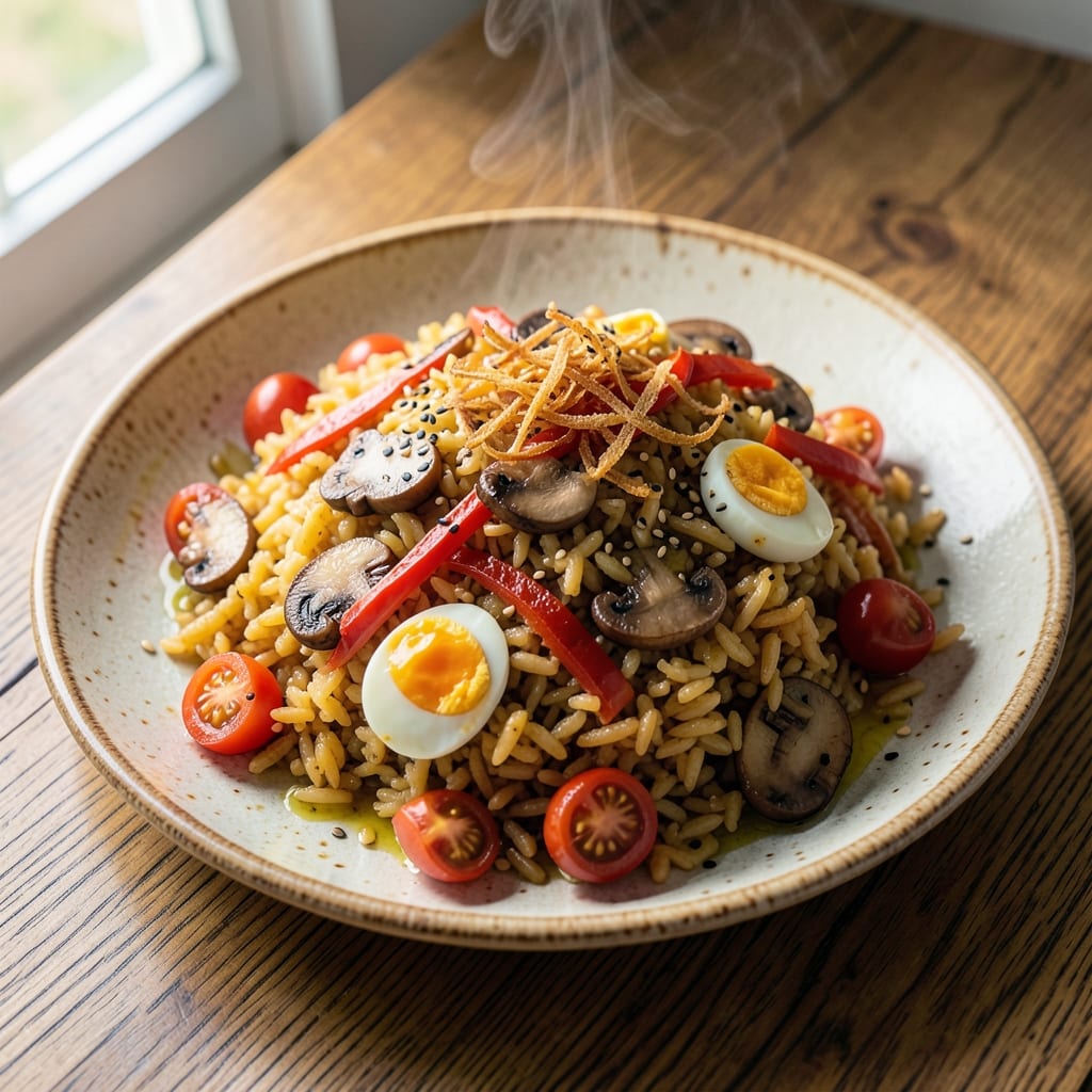 Arborio Fried Rice Recipe: One-Pan Saffron-Toasted Crunch