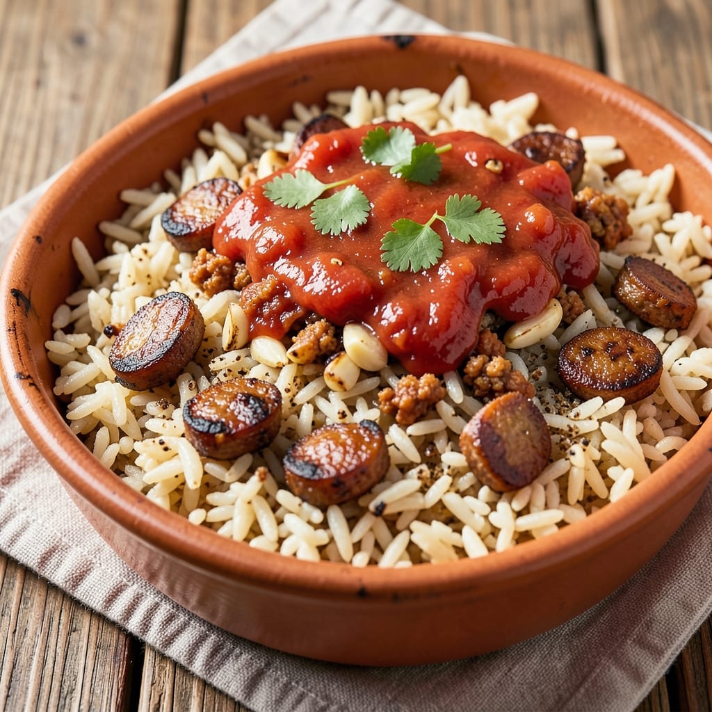 1 Cup Mexican Rice Recipe: Smoky Cumin and Chorizo Crunch in 20 Minutes