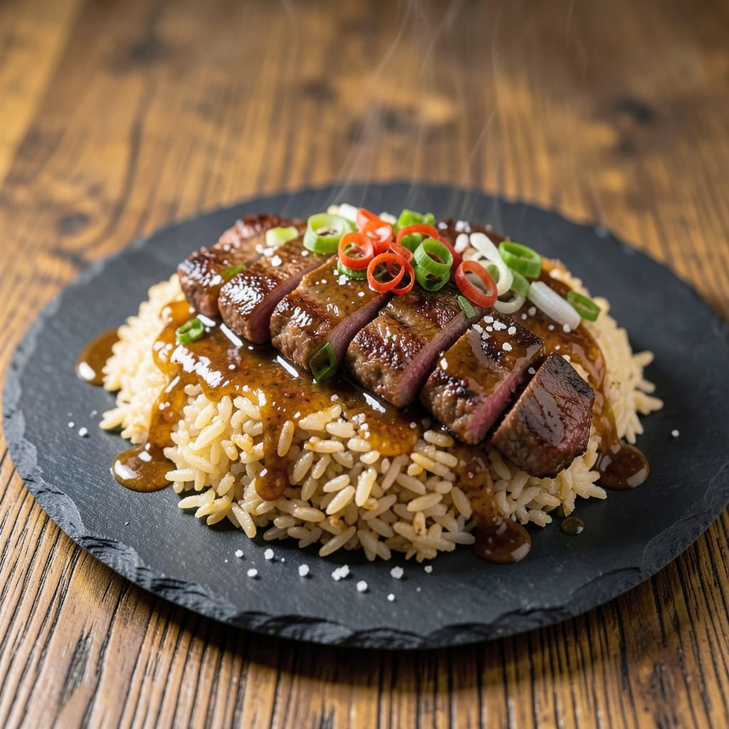 A1 Japanese Steakhouse Fried Rice Recipe: Wok-Tossed Umami Bomb With Beefy Crunch