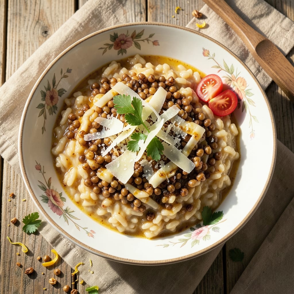 Acquerello Rice Risotto Recipe: Saffron-Infused Creaminess with Toasted Barley Crunch