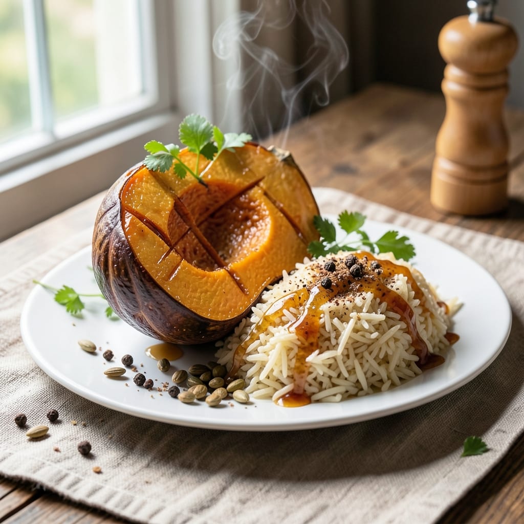 Acorn Squash and Rice Recipe: Roasted Sweetness Meets Toasted Spice Crunch