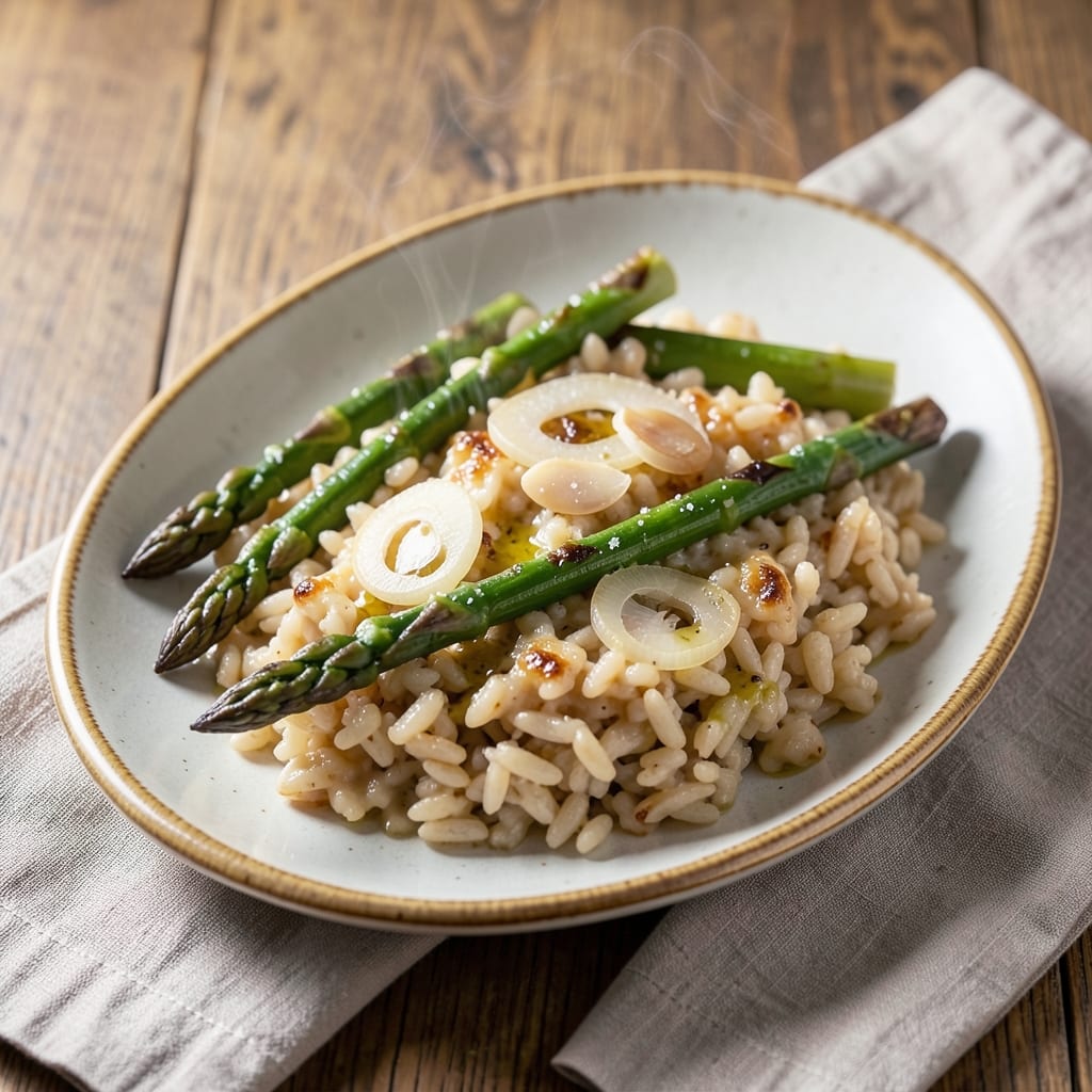Arborio Rice and Asparagus Recipe: Al Dente Bites With Nutty Crisp Edges