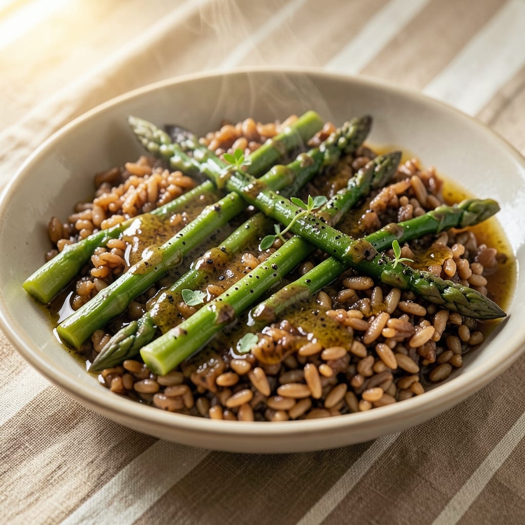 Asparagus and Brown Rice Recipe: Earthy Greens and Nutty Grain Harmony