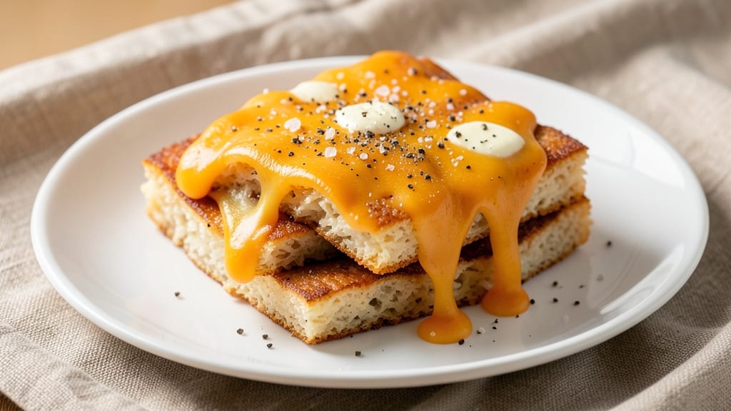 Cheesy Rice Cakes Recipe: Melted Cheese Crunch With Crispy Edges