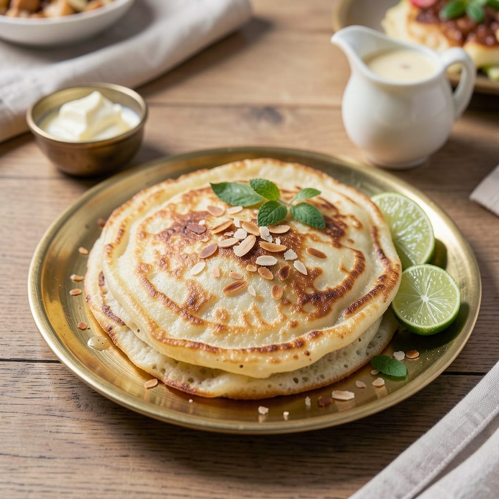 Appam Recipe Using Rice Flour: South Indian Pancakes With Coconut Curd Twist