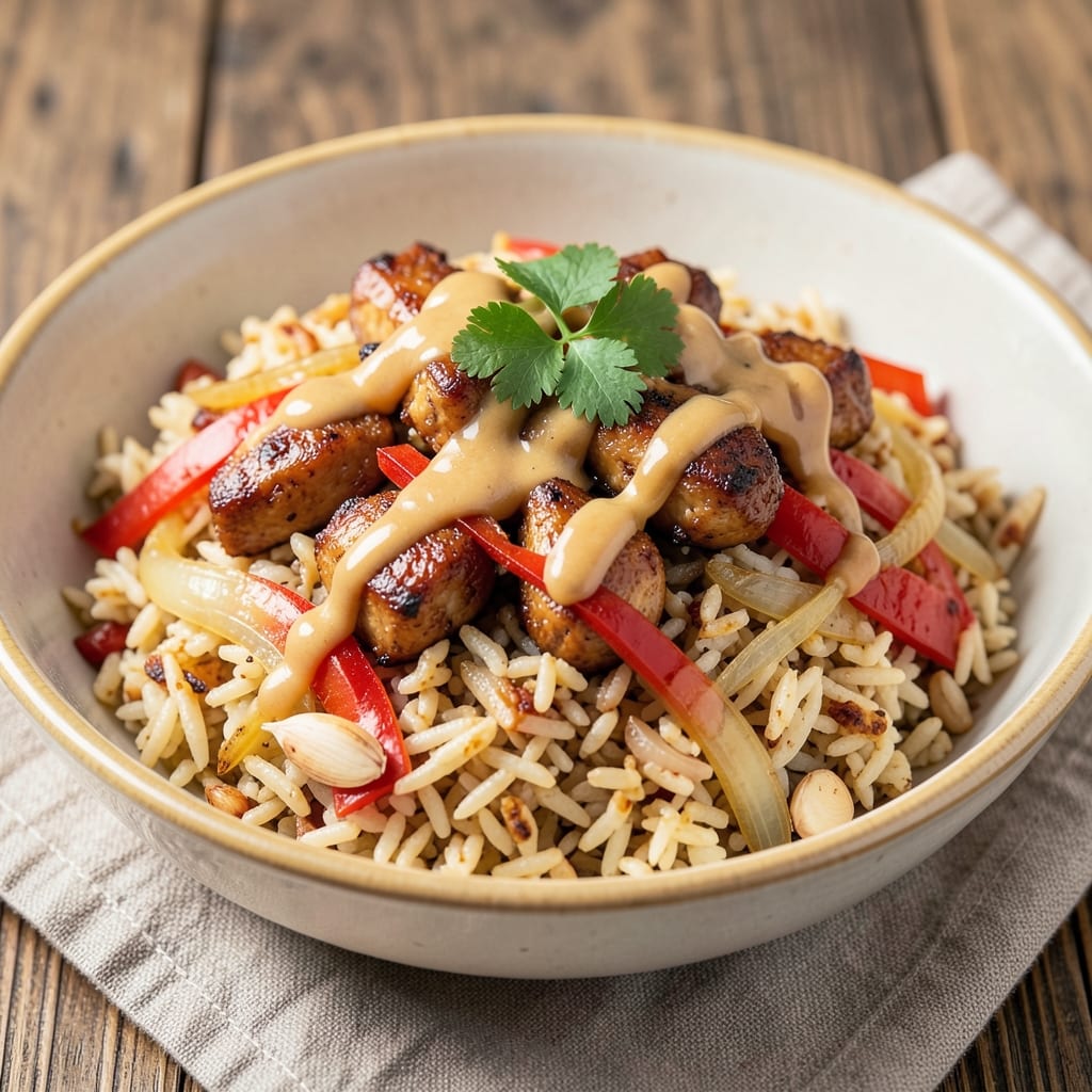 African Fried Rice Recipe: Smoky Peanut and Tomato Heat in One Pan