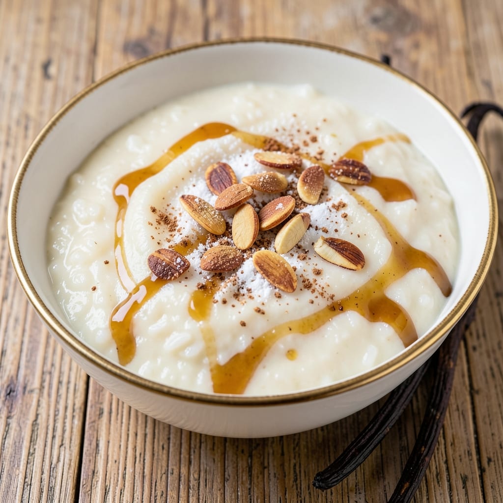 Amazing Rice Pudding Recipe: Vanilla-Cinnamon Spice Symphony With Toasted Almond Crunch