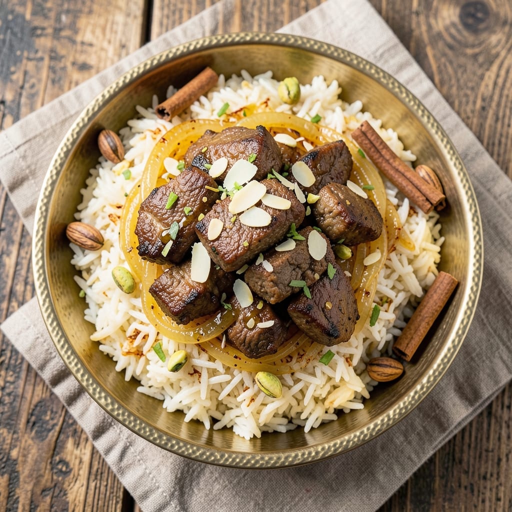 Afghani Pulao Rice Recipe: Golden Saffron and Lamb-Spiced One-Pot Masterpiece