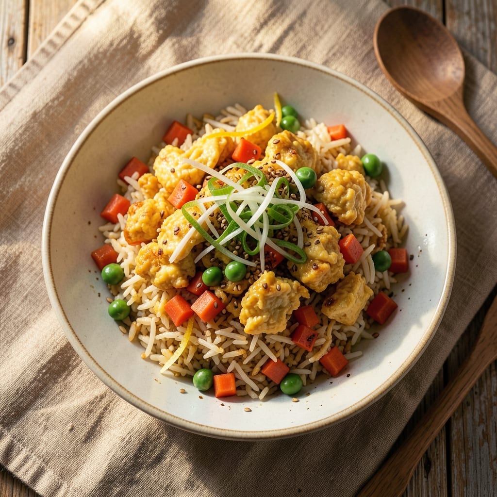 Air Fryer Egg Fried Rice Recipe: Crispy Rice, Soft Eggs, One-Pan Speed
