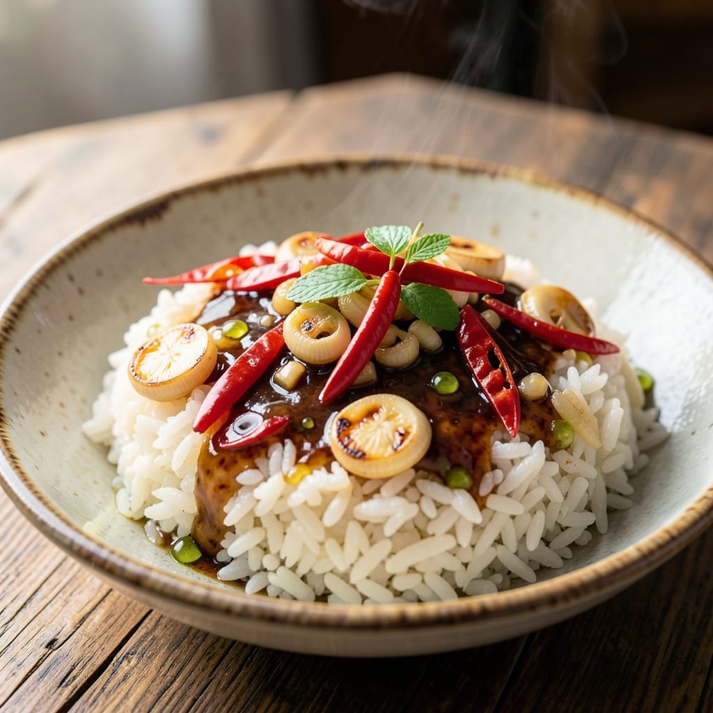 Asian Spicy Rice Recipes: Fiery Wok-Fried Fragrance with Charred Aromatics