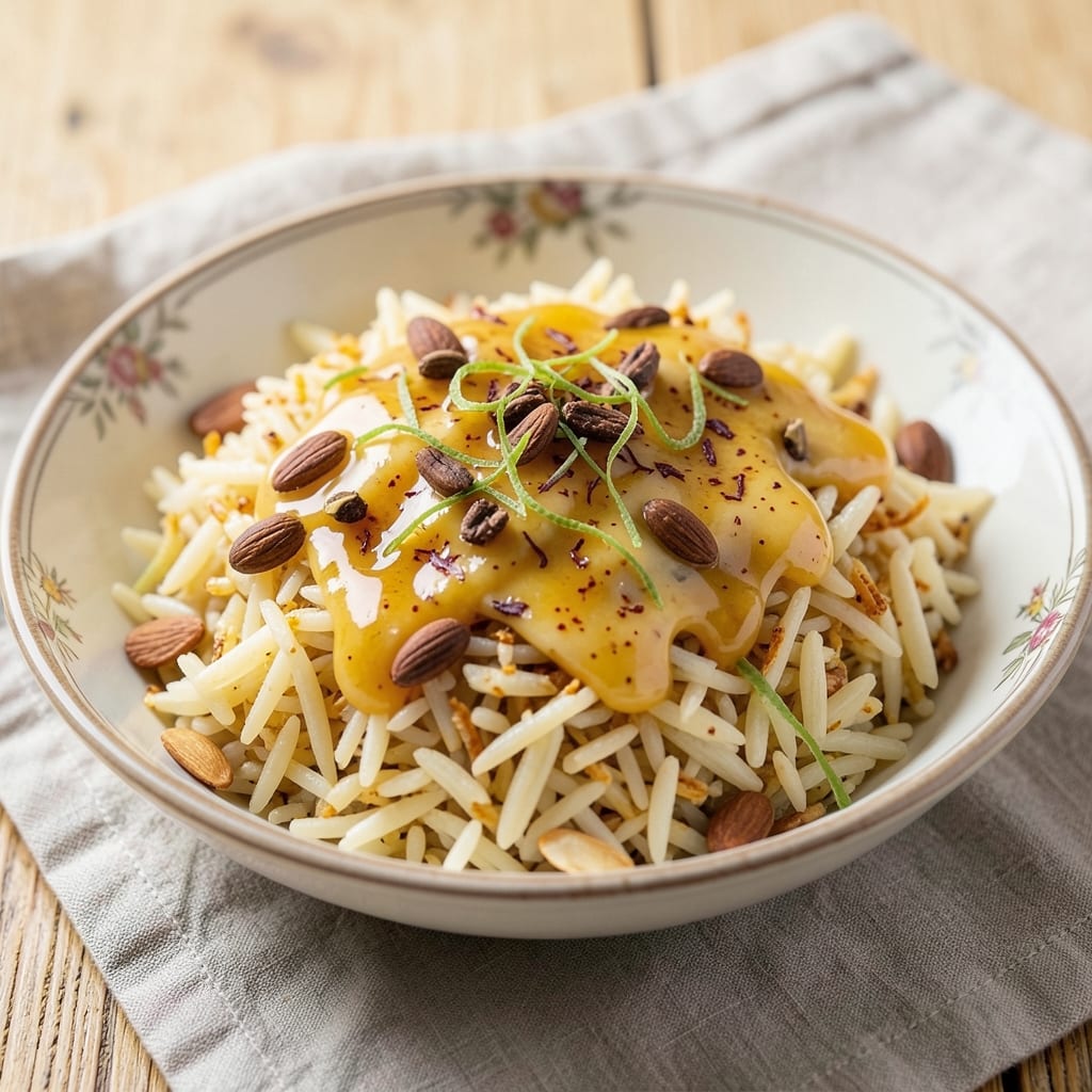 Advieh Rice Recipe: Saffron-Infused Spice Symphony with Toasted Barberry Crunch