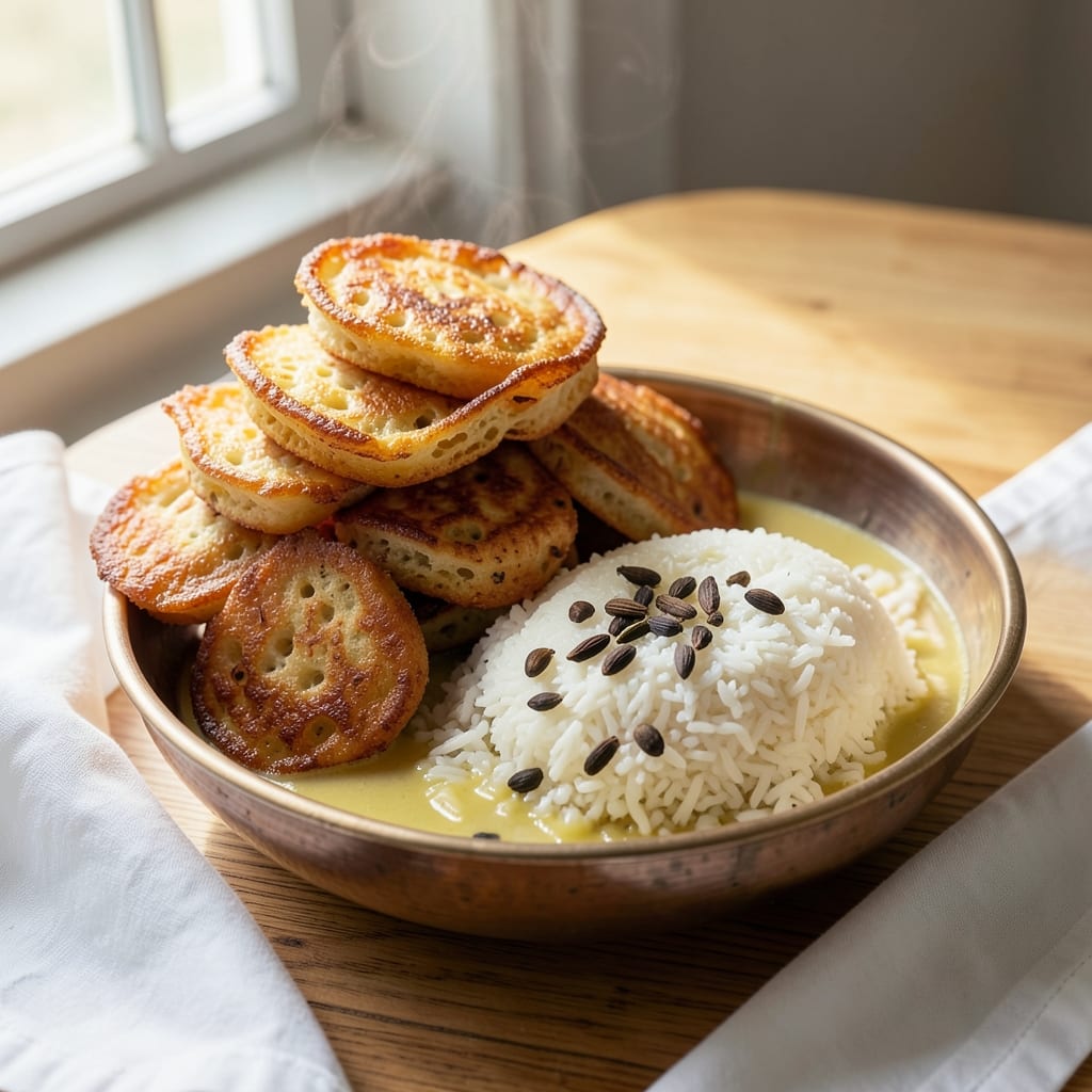 Appam Recipe With Idli Rice: Fluffy Lacy Pancakes Over Fermented Rice Delight