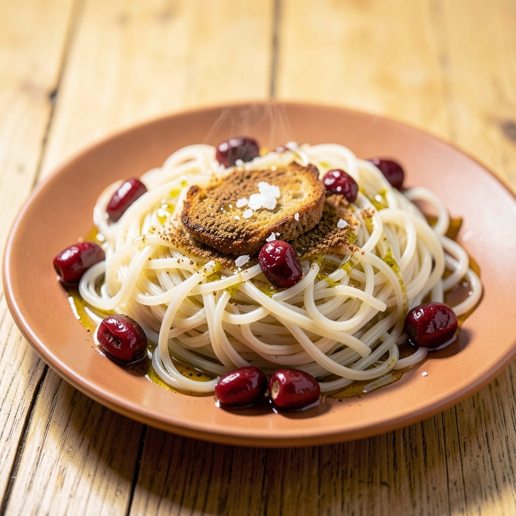 Arabic Rice Vermicelli Recipe: Golden Vermicelli with Toasted Barberry Crunch