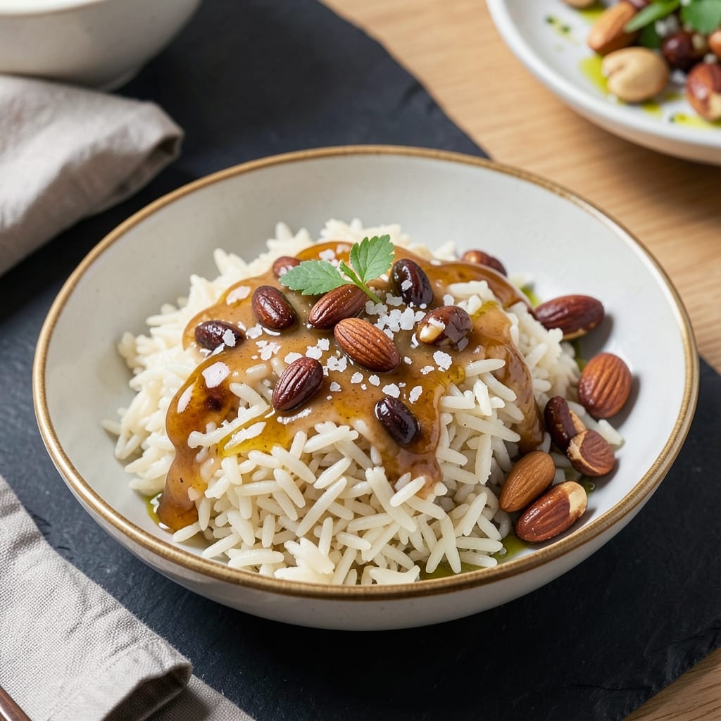 Almond Milk Rice Recipe: Creamy Coconut-Inspired Pilaf with Toasted Nuts
