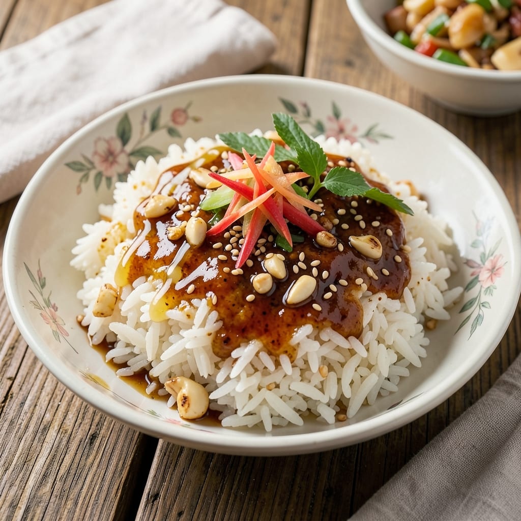 Asian Seasoned Rice Recipe: Wok-Tossed Fragrance with Charred Garlic Crunch