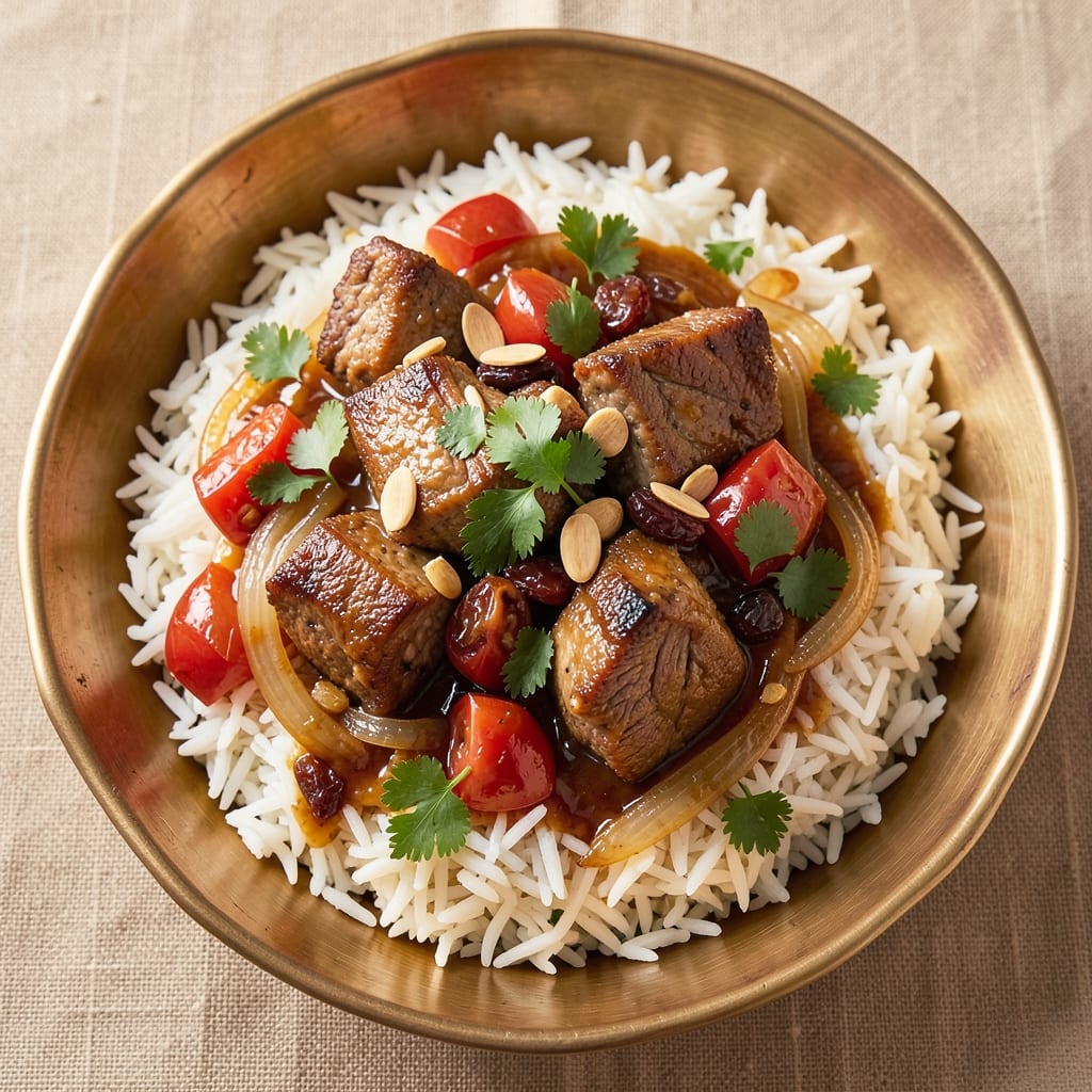 Al Kabsa Rice Recipe: Spiced Lamb and Rice Feast in One Pot