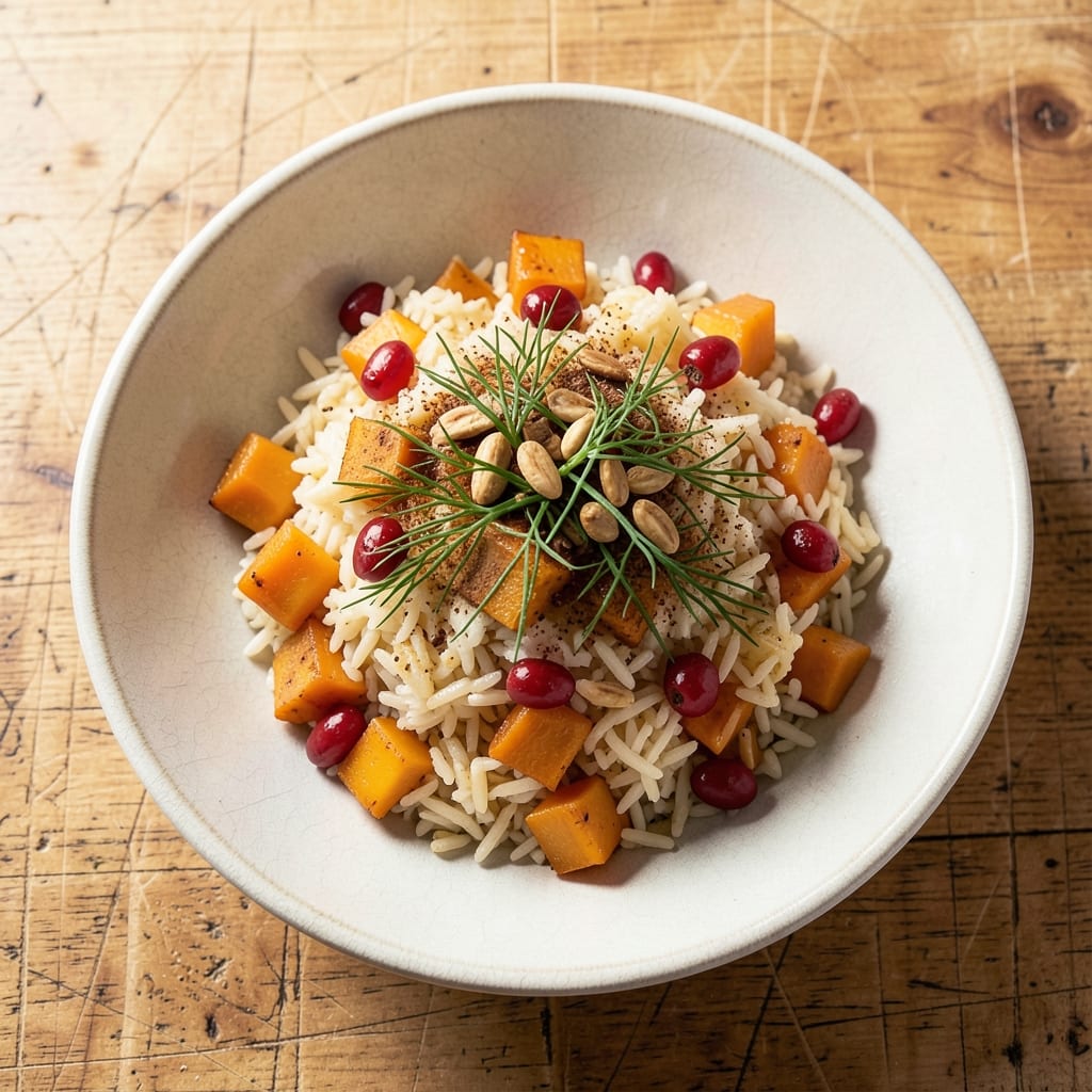 Armenian Pumpkin Rice Recipe: Spiced Barberry Crunch and Golden Caramelized Depth