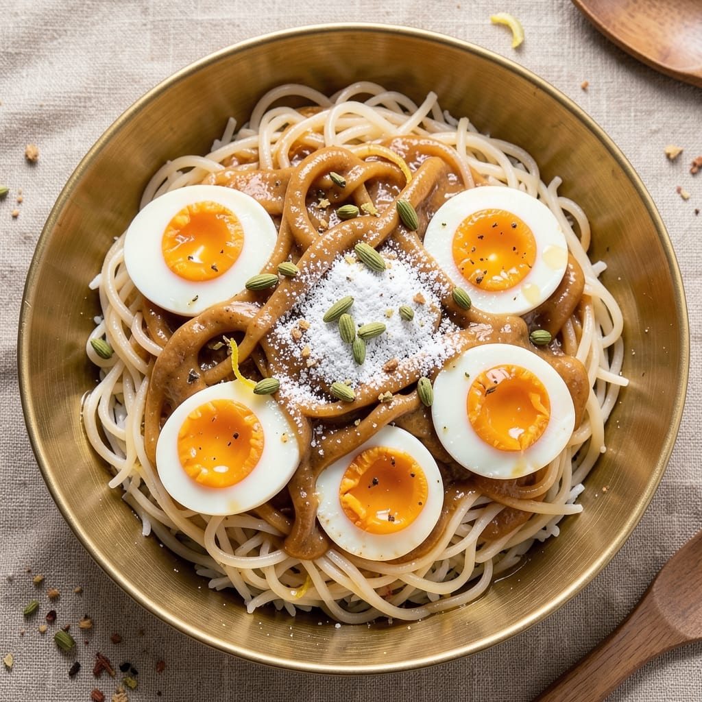 Anil Rice Sevai Recipe: Crispy Rice Noodle Rings With Spiced Egg Filling