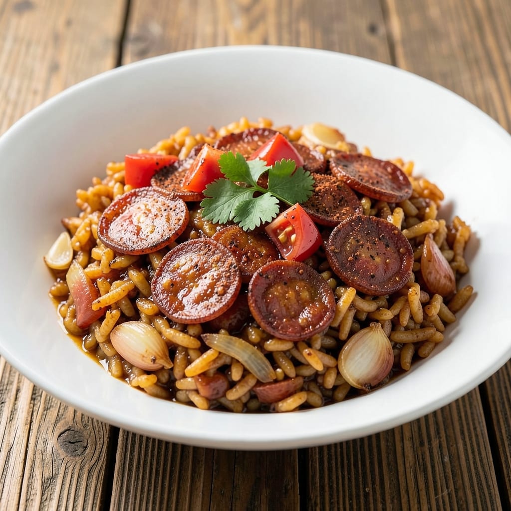 Arroz Rojo Rice Cooker Recipe: Smoky Tomato and Chorizo One-Pot Magic