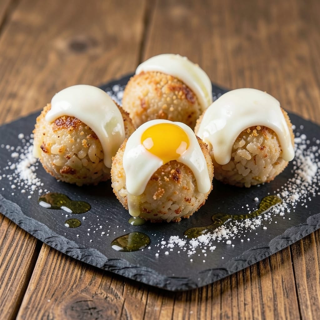 Arborio Rice Balls Recipe: Golden Crispy Bites with Gooey Mozzarella Hearts
