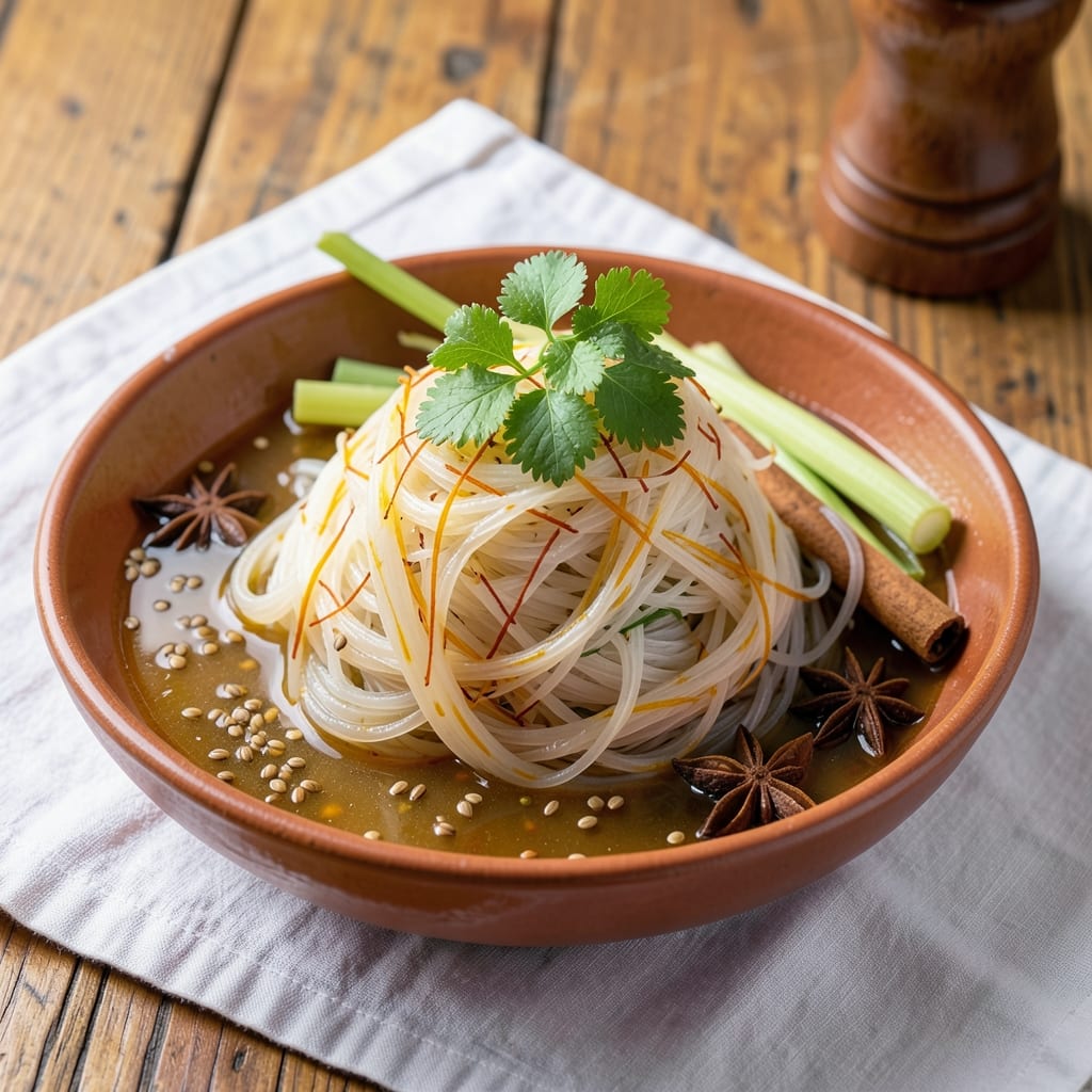 Anil Rice Vermicelli Recipe: Fragrant Saffron and Toasted Cumin Crispness