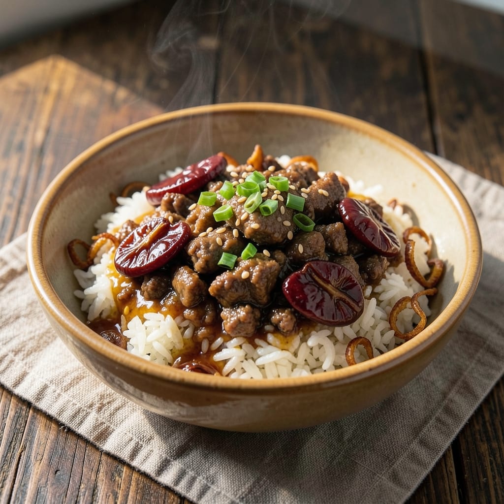 Asian Ground Beef and Rice Recipe: Wok-Seared Umami Crunch With Fragrant Jasmine Rice