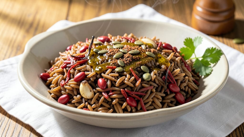 Brown and Red Rice Recipe: Smoky Cumin and Lime-Zested Flavor Fusion