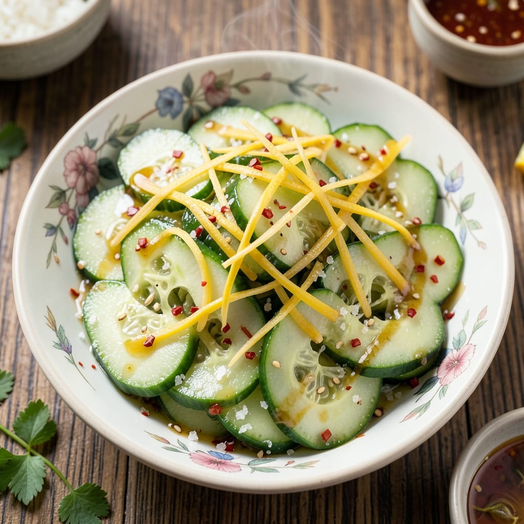 Asian Cucumber Salad Recipe with Rice Vinegar: Crisp Refreshment in 15 Minutes